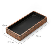 Purple Clay & Inkstone Bonsai Drip Tray for Micro Landscapes
