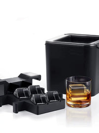 Silicone Sphere Ice Ball Maker for Whiskey and Cocktails, Clear Bubble-Free Large Ice Cube Mold