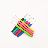 Candy Color Soft Handle Aluminum Crochet Hook Set for Hand Knitting