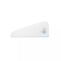 Cartoon Cat Coral Fleece Hair Drying Towel Set - Super Absorbent Quick Dry Turban, Cap, or Bath Towel