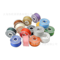 15-Color Bobbin Thread Set for Household Sewing Machines - Assorted Colors for DIY Craft and Sewing Projects