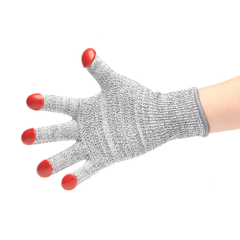 Ice Skating Cut-Resistant Gloves with Finger Loops for Speed and Figure Skating