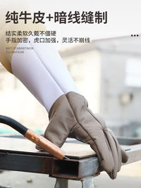 Welding Heat Resistant Cowhide Work Gloves for Protection and Durability