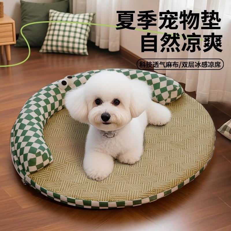 Pet Cooling Mat for Dogs and Cats, Summer Ice Pad Bed, All Seasons