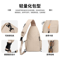 GOLF Unisex Fashion Crossbody Chest Bag for iPad Multi-compartment Outdoor Water-resistant Lightweight Phone Pouch