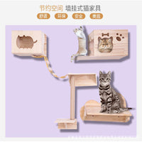 Wall-Mounted Cat Climbing Shelf & Perch Set for Indoor Cats