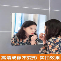 HD Acrylic Wall Mirror Stickers Self-Adhesive for Bedroom Bathroom DIY Decor