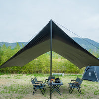 Outdoor Camping Sunshade Tarp - Waterproof, Windproof, UV Protection Hexagonal Oxford Cloth Shelter