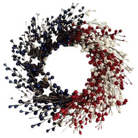 Independence Day Star Plastic Ball Wreath Wall Hanging Decoration