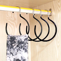 Multi-functional Non-slip Scarf, Tie, and Towel Hanger with Circular Design