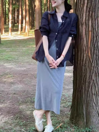 Women's Ice Silk Sun Protection Shirt Thin Loose Casual Linen Blouse