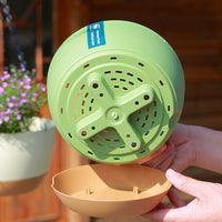 Self-Watering Hanging Planter Basket for Indoor Outdoor Plants with Double Chain