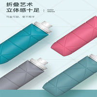 Creative Silicone Collapsible Water Bottle with Straw for Outdoor Sports Travel