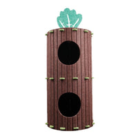 Felt Tree Cat Cave and Tunnel Scratcher Bed for All Seasons