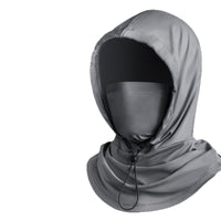 Unisex Ice Silk Cooling 3-in-1 Sun Protection Face Mask with Shoulder Cover for Cycling