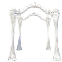 European Style Wrought Iron Floral Arch for Wedding & Garden Decor