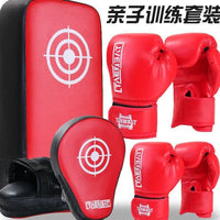 Kids' and Adults' Boxing Gloves & Focus Mitts Set for Training, Muay Thai, Kickboxing