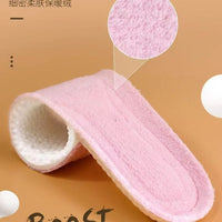 Plush Lambswool Winter Insoles for Men and Women - Thickened, Shock-Absorbing, Warm, and Odor-Resistant