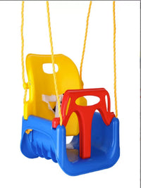 Kids Indoor/Outdoor Swing Seat with Backrest and Hanging Kit