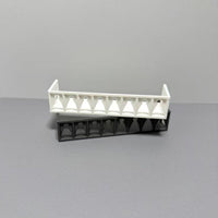 Gothic Miniature Balcony Shelf for Dollhouse Decor, European Style Wall-Mounted Display Rack