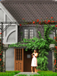 Garden Arch Arbor Pergola for Climbing Plants and Vines, Outdoor Lawn Backyard Support Trellis