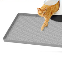 Silicone Cat Litter Mat, Easy Clean, Non-Slip, Splash-Proof Pet Mat, Waterproof & Wear-Resistant
