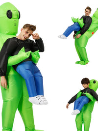 Inflatable Alien Costume for Halloween, Adult and Kids Funny Performance Outfit