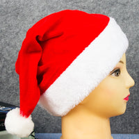 Christmas LED Light-Up Knitted Santa Hat for Adults and Kids, Festive Party Decoration and Costume Prop