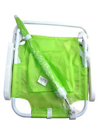 Portable Folding Beach Chair with Adjustable Sun Umbrella for Kids