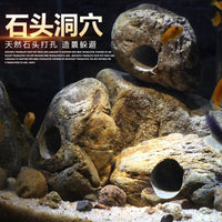 Natural Rock Cave Aquarium Decor for Breeding and Hiding