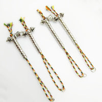 DIY Handmade Buddhist Prayer Bead Counter Vajra Bell Accessories for Bodhi Beads