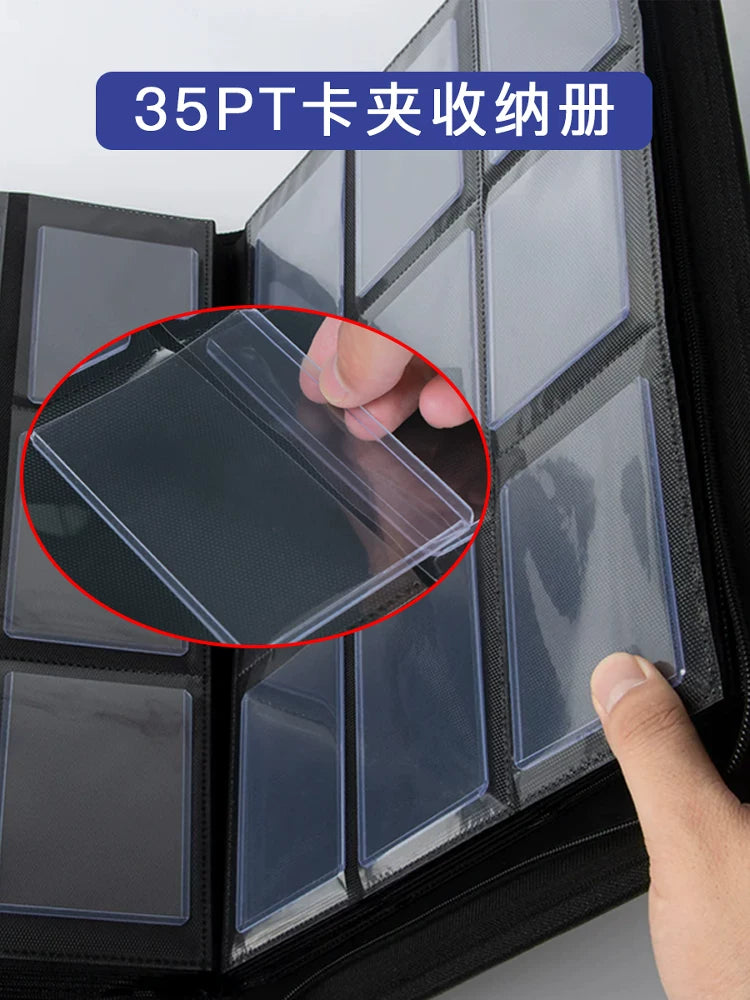 9-Pocket Trading Card Binder Album for Pokemon, TCG, and Sports Cards - 216 Card Capacity