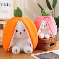 Strawberry & Carrot Bunny Plush Toy Doll for Girls