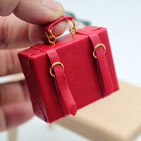Dollhouse Miniature Briefcase Suitcase Model for DIY Scene Decor