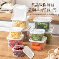 5-Piece Refrigerator Food Storage Containers Set with Lids for Fruits and Vegetables