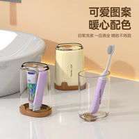 Portable Travel Toothbrush and Toothpaste Holder Cup Set