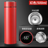 Smart Temperature Display 304 Stainless Steel Insulated Mug with Tea Infuser, Large Capacity