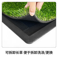 Golf Hitting Mat Heavy-Duty Rubber Base Long Grass Practice Mat for Indoor Outdoor Swing Training