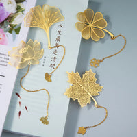 Hollow Metal Bookmark with Tassel, Creative Stationery Gift for Students