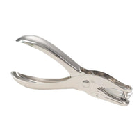 Mini Single Hole Puncher for Loose-Leaf Paper with Optional Metal Rings
