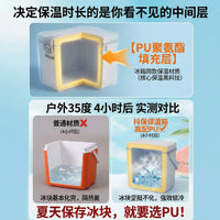 Outdoor PU Insulated Cooler Box for Camping Fishing and Food Storage