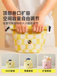 HUGZ Portable Waterproof Cosmetic Bag Travel Toiletry Organizer with Handle