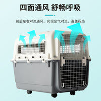 Airline Approved Pet Carrier for Dogs, Cats, Hamsters, and Rabbits - Portable Travel Crate
