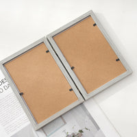 Creative Multi-Panel Folding Photo Frame for 6, 7, 8 Inch Pictures, Wooden Display