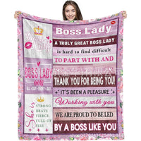 Flannel Prayer Blanket for Boss Gifts, Thickened Office Sofa Throw