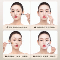 Wake Flat Foundation Brush Set for Liquid & Concealer Application