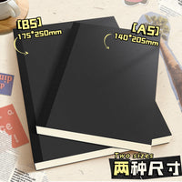 Vintage Kraft Paper Notebook B5/A5 Thick Blank/Lined Journal for Students