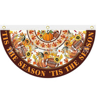 Thanksgiving Cartoon Character Party Decorative Fan Flag