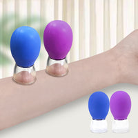 Mini Facial Cupping Set for Face Lifting, Gua Sha, and Massage - Silicone Vacuum Cups for Skin Rejuvenation