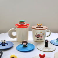 Universal Silicone Mug Lid with Dustproof Seal and Heat Resistance